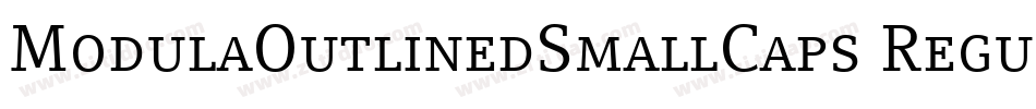 ModulaOutlinedSmallCaps Regular字体转换